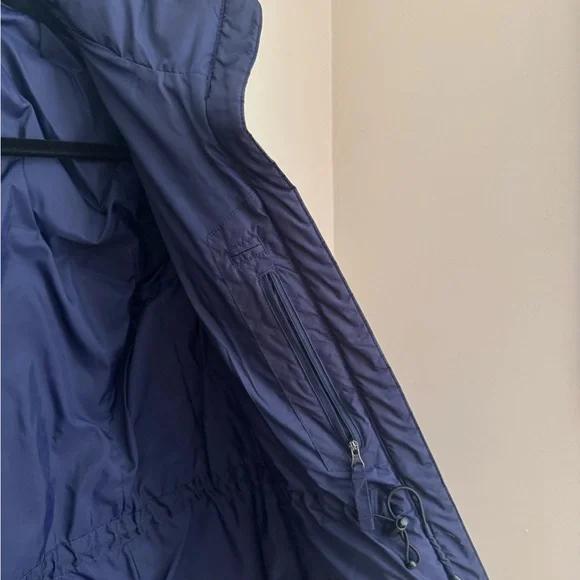 L.L.Bean Women’s DownTek Thigh Length Puffer Coat Size Small Navy Winter Jacket
